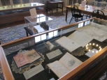 Display with works by Pushkin, Tolstoy, Khorenatsi