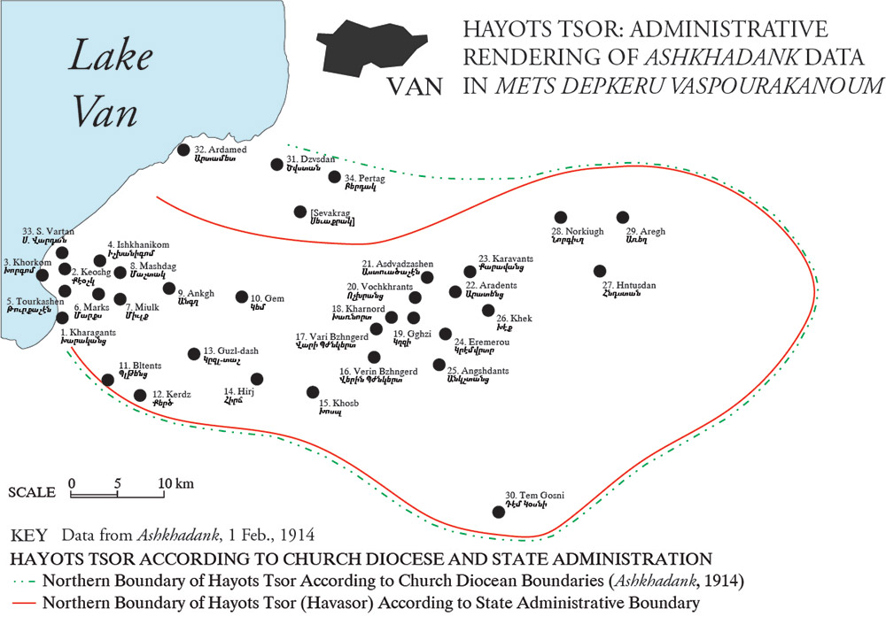 Armenian Inhabited Villages of Hayots Tsor