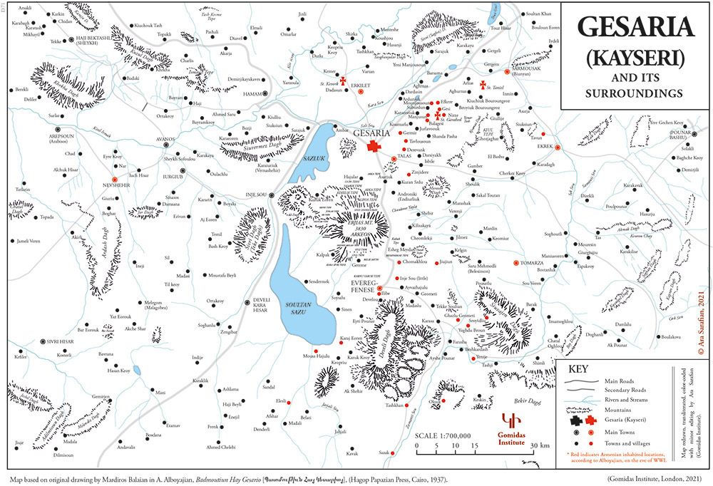 Gesaria (Kayseri) and Its Surroundings